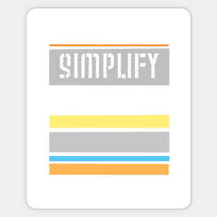 Simplify Sticker